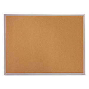 Quartet 2301 Classic Cork Bulletin Board, 24 x 18, Silver Aluminum Frame by QUARTET MFG.