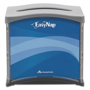 EasyNap Napkin Dispenser, 5 9/10 x 7 12/25 x 6 16/25 Blue/Gray/Black by GEORGIA PACIFIC