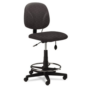 Mayline Group 4005AG2110 Swivel Task Stool, Gray Fabric by MAYLINE COMPANY