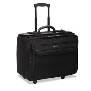 UNITED STATES LUGGAGE B151-4 Classic Rolling Catalog Case, 17.3", 17 1/2 x 8 x 14, Black by UNITED STATES LUGGAGE