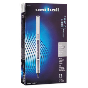 Vision Roller Ball Stick Waterproof Pen, Black Ink, Fine, Dozen by SANFORD