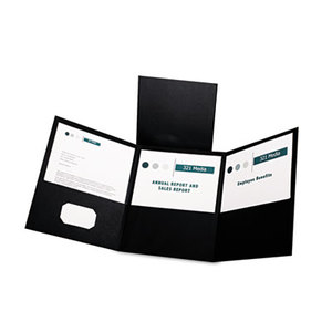 ESSELTE CORPORATION 59806 Tri-Fold Folder w/3 Pockets, Holds 150 Letter-Size Sheets, Black by ESSELTE PENDAFLEX CORP.