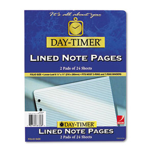 Lined Pages, 8 1/2 x 11 by DAYTIMER'S INC.