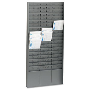 MMF INDUSTRIES 27018JTRGY Steel Time Card Rack with Adjustable Dividers, 5" Pockets by MMF INDUSTRIES