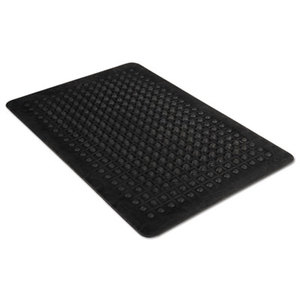 Flex Step Rubber Anti-Fatigue Mat, Polypropylene, 36 x 60, Black by MILLENNIUM MAT COMPANY