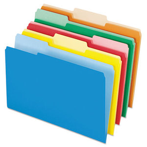 Cardinal Brands, Inc 435013ASST Interior File Folders, 1/3 Cut Top Tab, Legal, Bright Assorted, 100/Box by ESSELTE PENDAFLEX CORP.