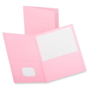 ESSELTE CORPORATION 57568 Twin-Pocket Folder, Embossed Leather Grain Paper, Pink by ESSELTE PENDAFLEX CORP.