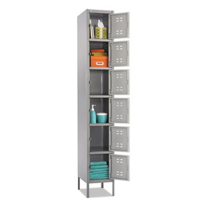 Box Locker, 12w x 18d x 78h, Two-Tone Gray by SAFCO PRODUCTS
