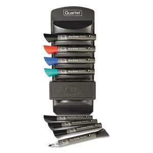 Quartet 558 Dry Erase Marker Caddy Kit, Chisel Tip, 8 Chisel-Tip Markers, Assorted by QUARTET MFG.