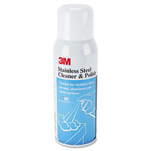 3M 59158 Stainless Steel Cleaner & Polish, Lime Scent, Spray, 10oz Aerosol by 3M/COMMERCIAL TAPE DIV.