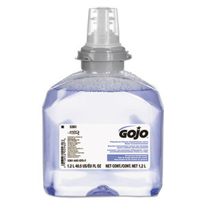 Gojo Industries, Inc 5361-02 TFX Luxury Foam Hand Wash, Fresh Scent, Dispenser, 1200mL, 2/Carton by GO-JO INDUSTRIES