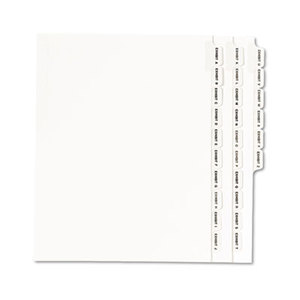 Avery 01370 Avery-Style Legal Side Tab Divider, Title: Exhibit A-Z, Letter, White by AVERY-DENNISON