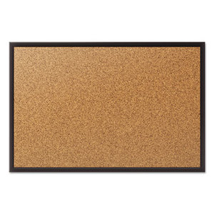 Quartet 2301B Classic Cork Bulletin Board, 24x18, Black Aluminum Frame by QUARTET MFG.