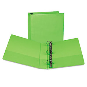 Fashion View Binder, Round Ring, 11 x 8-1/2, 2" Capacity, Lime, 2/Pack by SAMSILL CORPORATION