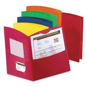 ESSELTE CORPORATION 5062500 Contour Two-Pocket Reycled Paper Folder, 100-Sheet Capacity, Assorted Colors by ESSELTE PENDAFLEX CORP.