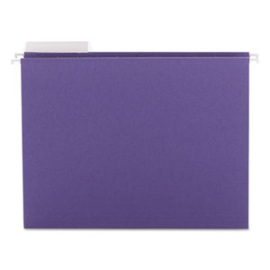 SMEAD MANUFACTURING COMPANY 64023 Color Hanging Folders with 1/3-Cut Tabs, 11 Pt. Stock, Purple, 25/BX by SMEAD MANUFACTURING CO.