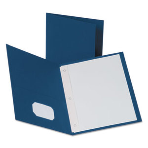 ESSELTE CORPORATION 57702 Twin-Pocket Folders with 3 Fasteners, Letter, 1/2" Capacity, Blue, 25/Box by ESSELTE PENDAFLEX CORP.