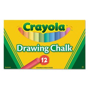 BINNEY & SMITH / CRAYOLA 510403 Colored Drawing Chalk, 12 Assorted Colors 12 Sticks/Set by BINNEY & SMITH / CRAYOLA