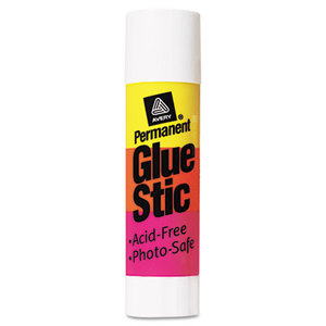 Avery 00166 Permanent Glue Stics, White Application, .26 oz, Stick by AVERY-DENNISON