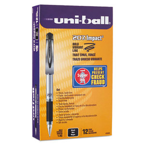 207 Impact Roller Ball Stick Gel Pen, Black Ink, Bold by SANFORD