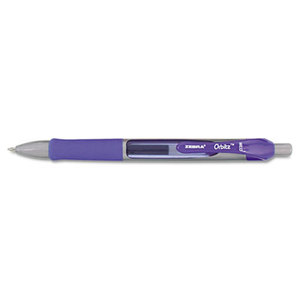 Orbitz Retractable Gel Pen, Blue Ink, Medium, Dozen by ZEBRA PEN CORP.