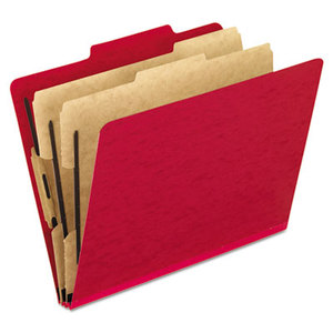 Cardinal Brands, Inc 1257SC Six-Section Colored Classification Folders, Letter, Scarlet, 10/Box by ESSELTE PENDAFLEX CORP.