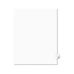 Avery 01098 Avery-Style Legal Side Tab Divider, Title: 98, Letter, White, 25/Pack by AVERY-DENNISON