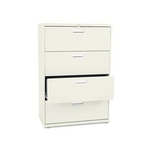 HON COMPANY 684LL 600 Series Four-Drawer Lateral File, 36w x 19-1/4d, Putty by HON COMPANY