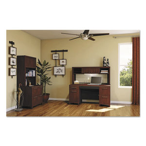 Bush Industries, Inc 2960CSA2-03 Enterprise Collection 60W Double Pedestal Desk, Harvest Cherry (Box 2 of 2) by BUSH INDUSTRIES
