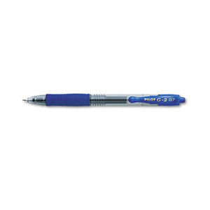 G2 Premium Retractable Gel Ink Pen, Refillable, Blue Ink, .7mm, Dozen by PILOT CORP. OF AMERICA