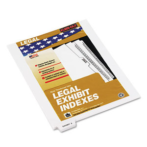Kleer-Fax, Inc 81140 80000 Series Legal Index Dividers, Bottom Tab, Printed "Exhibit A", 25/Pack by KLEER-FAX