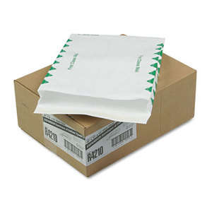 QUALITY PARK PRODUCTS R4210 Tyvek Expansion Mailer, First Class, 10 x 13 x 1 1/2, White, 18lb, 100/Carton by QUALITY PARK PRODUCTS