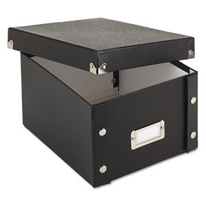 IdeaStream Consumer Products, LLC SNS01647 Snap 'N Store Collapsible Index Card File Box Holds 1,100 5 x 8 Cards, Black by IDEASTREAM CONSUMER PRODUCTS