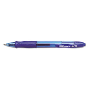 Velocity Roller Ball Retractable Gel Pen, Blue Ink, .7mm, Medium, Dozen by BIC CORP.