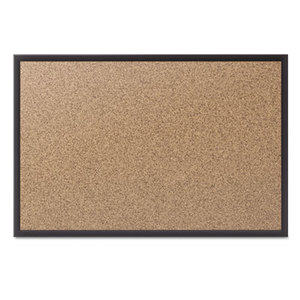 Quartet 2307B Classic Cork Bulletin Board, 72x48, Black Aluminum Frame by QUARTET MFG.