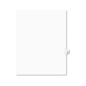 Avery 01067 Avery-Style Legal Side Tab Divider, Title: 67, Letter, White, 25/Pack by AVERY-DENNISON