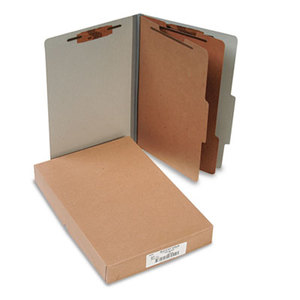 ACCO Brands Corporation A7016056 Pressboard 25-Pt. Classification Folders, Legal, Six-Section, Mist Gray, 10/Box by ACCO BRANDS, INC.