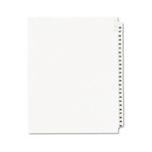 Avery 01331 Avery-Style Legal Side Tab Divider, Title: 26-50, Letter, White, 1 Set by AVERY-DENNISON