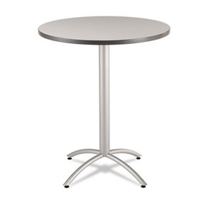ICEBERG ENTERPRISES, LLC 65667 CafWorks Table, 36 dia x 42h, Gray/Silver by ICEBERG ENTERPRISES