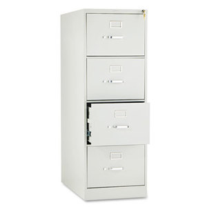 HON COMPANY 214CPQ 210 Series Four-Drawer, Full-Suspension File, Legal, 28-1/2d, Light Gray by HON COMPANY