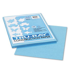 PACON CORPORATION 103016 Tru-Ray Construction Paper, 76 lbs., 9 x 12, Sky Blue, 50 Sheets/Pack by PACON CORPORATION