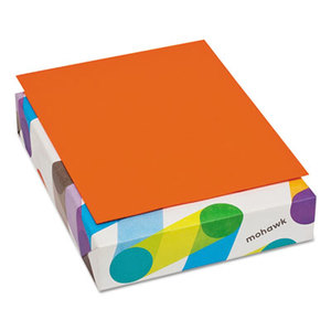 Mohawk Fine Papers, Inc 103655 BriteHue Multipurpose Colored Paper, 24lb, 8 1/2 x 11, Orange, 500 Sheets/Ream by MOHAWK FINE PAPERS