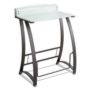Safco Products 1941TG Xpressions Stand-Up Workstation, 35w x 23d x 49h, Frosted/Black by SAFCO PRODUCTS