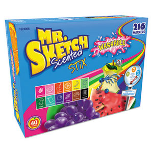 Sanford, L.P. 1924066 Washable Markers, Stix, Assorted Colors, 216/Set by SANFORD