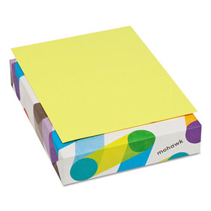 Mohawk Fine Papers, Inc 101246 BriteHue Multipurpose Colored Paper, 20lb, 8 1/2 x 11, Ultra Lemon, 500 Shts/Rm by MOHAWK FINE PAPERS
