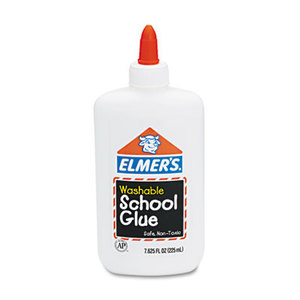 HUNT MFG. E308 Washable School Glue, 7.62 oz, Liquid by ELMER'S PRODUCTS, INC.