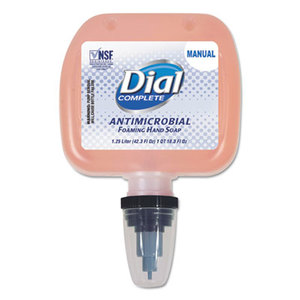 DIAL PROFESSIONAL 1700005067 Antimicrobial Foaming Hand Soap, Original, 1.25L, Cassette Refill, 3/Carton by DIAL PROFESSIONAL