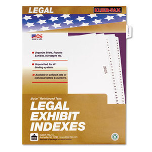 80000 Series Legal Index Dividers, Side Tab, Printed "Exhibit B", 25/Pack by KLEER-FAX
