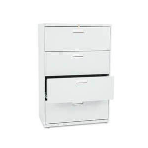600 Series Four-Drawer Lateral File, 36w x 19-1/4d, Light Gray by HON COMPANY