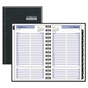 AT-A-GLANCE 11G100H0006 Premiere Daily Appointment Book, 4 7/8 x 8, Black, 2016 by AT-A-GLANCE